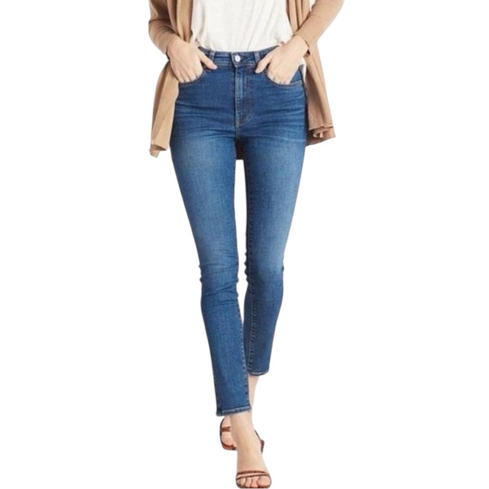 CQY Anthropologie Palme High Rise Skinny Jean Resolve Wash Size 24 NWT